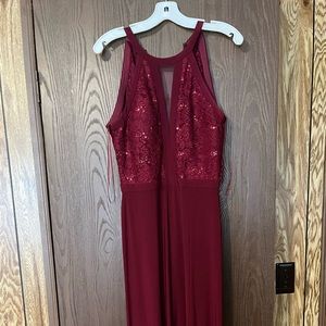 Maroon formal dress